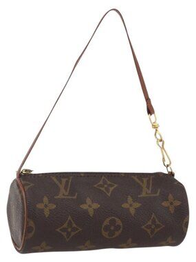 LOUIS VUITTON Monogram Papillon Pouch LV Auth BA10692